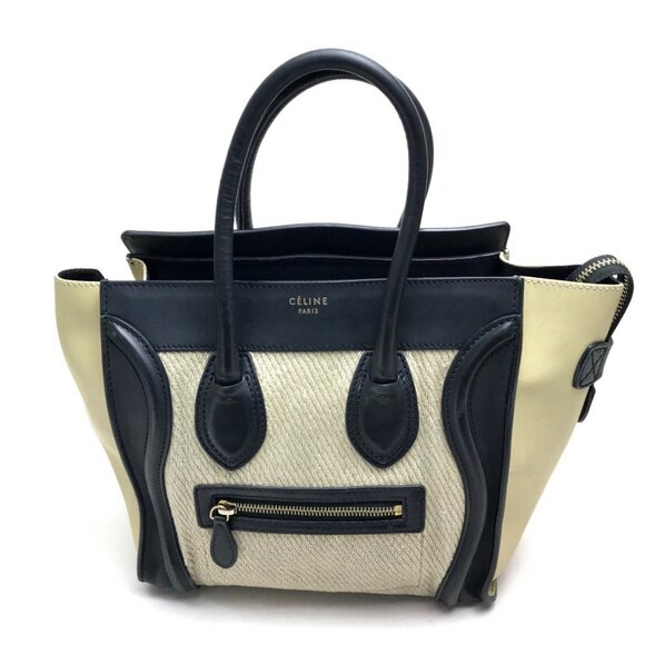 CELINE Black Leather Tote Bag - Picture 1 of 11